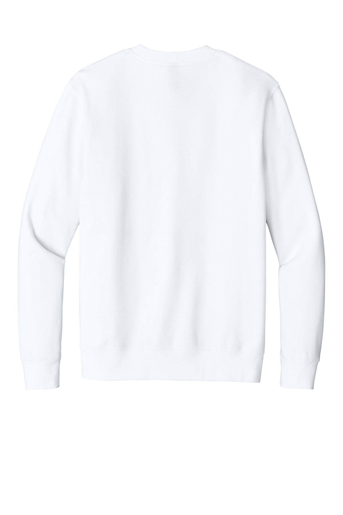 Custom Embroidered District Sweatshirts in White