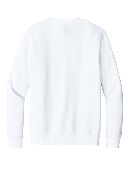 Custom Embroidered District Sweatshirts in White