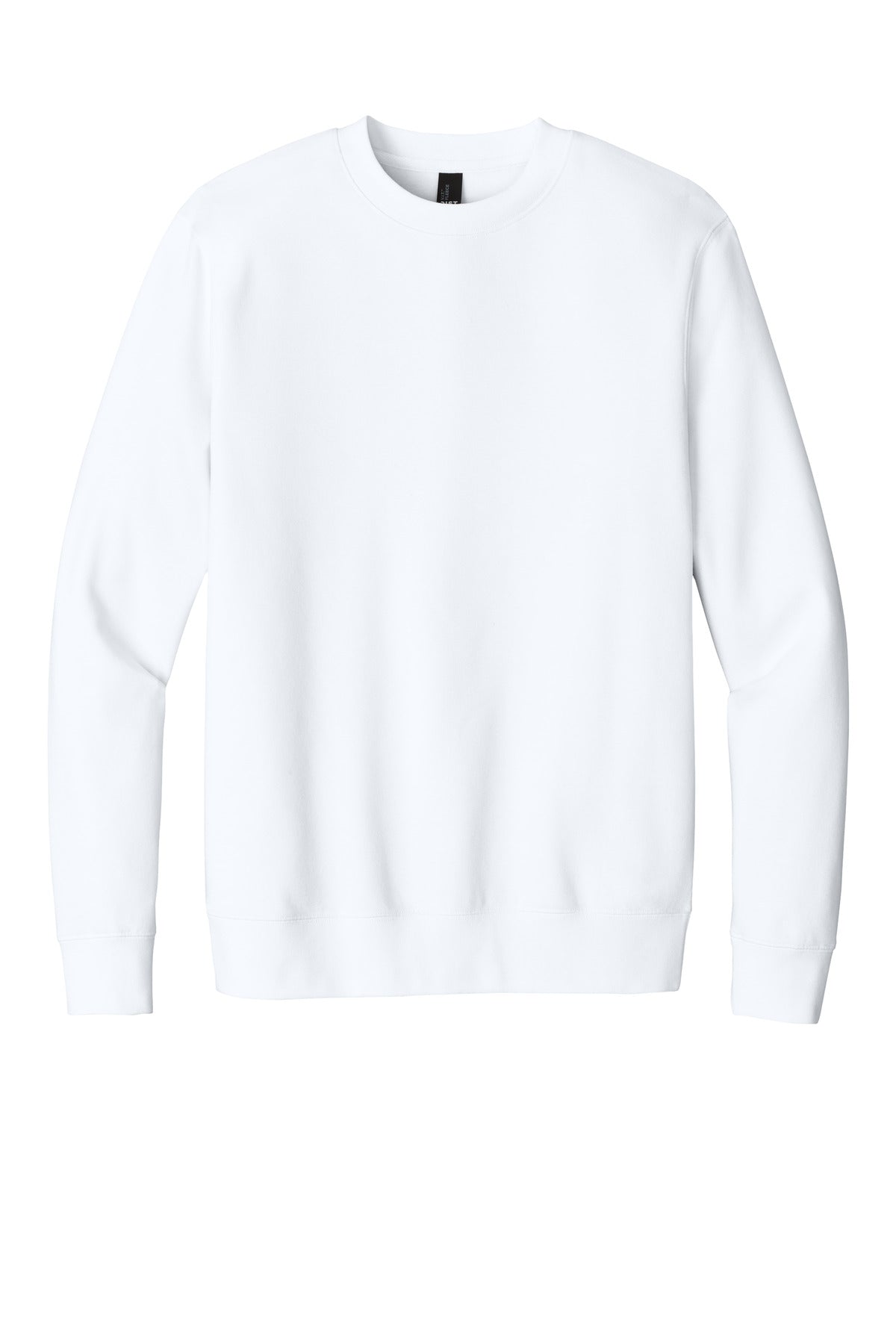 Custom Embroidered District Sweatshirts in White