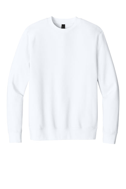 Custom Embroidered District Sweatshirts in White