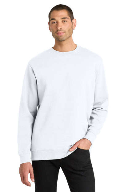 Custom Embroidered District Sweatshirts in White