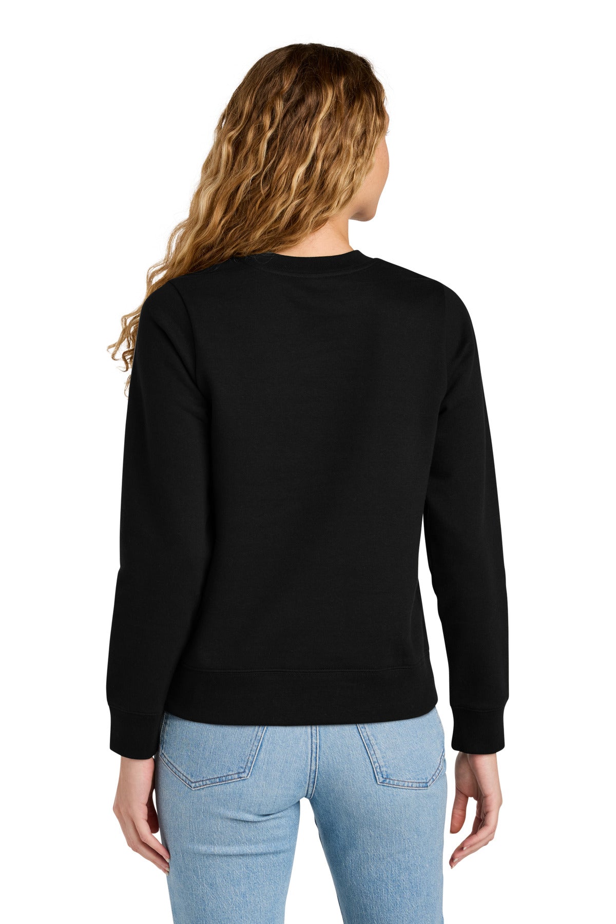 Custom Embroidered District Sweatshirts in Black