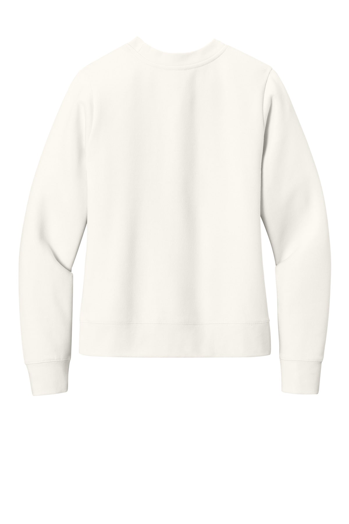 Custom Embroidered District Sweatshirts in Gardenia