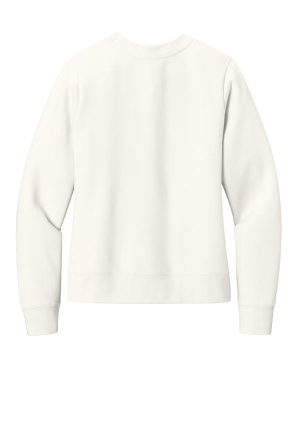 Custom Embroidered District Sweatshirts in Gardenia