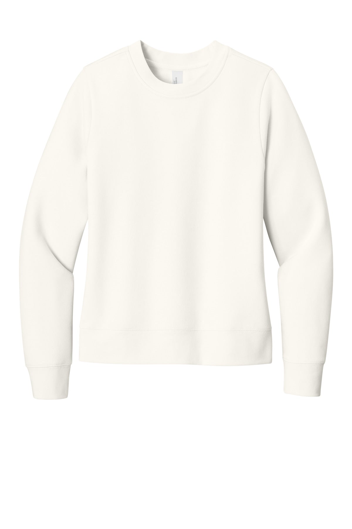 Custom Embroidered District Sweatshirts in Gardenia