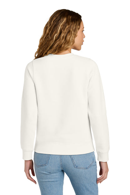 Custom Embroidered District Sweatshirts in Gardenia