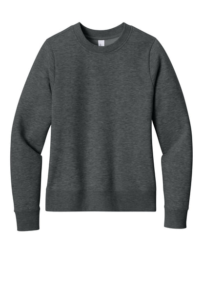 Custom Embroidered District Sweatshirts in Heathered Charcoal