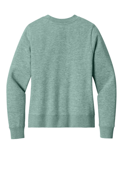 Custom Embroidered District Sweatshirts in Heathered Dusty Sage