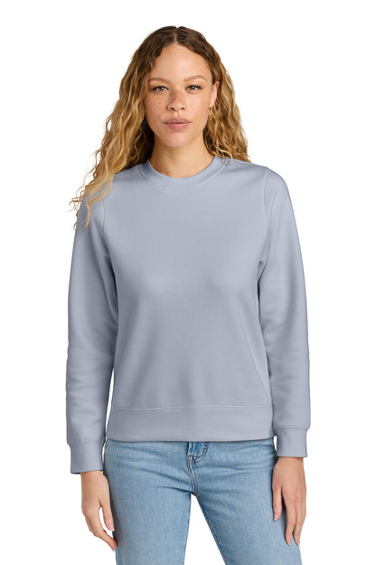 Custom Embroidered District Sweatshirts in Icelandic Purple