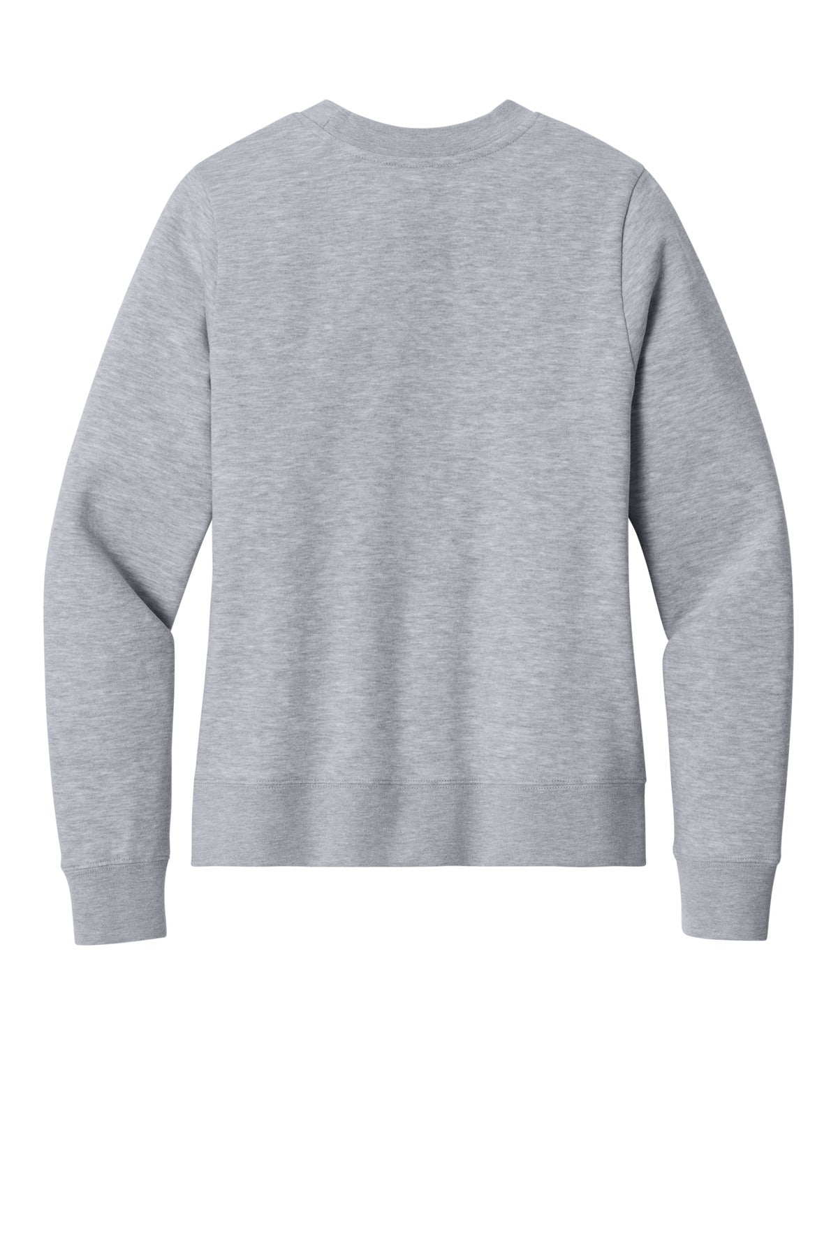 Custom Embroidered District Sweatshirts in Light Heather Grey