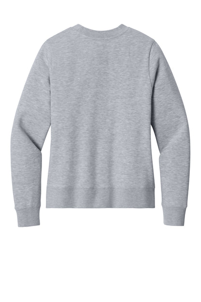 Custom Embroidered District Sweatshirts in Light Heather Grey