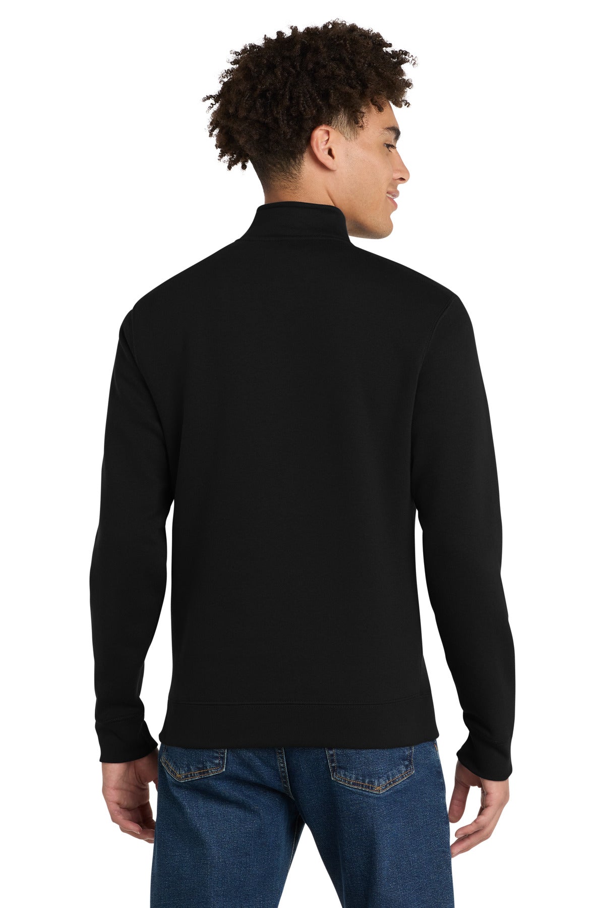 Custom Embroidered District Sweatshirts/Fleece in Black