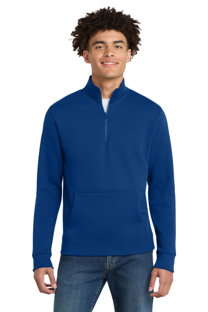 Custom Embroidered District Sweatshirts in Deep Royal