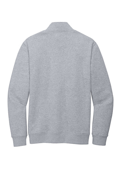Custom Embroidered District Sweatshirts in Light Heather Grey