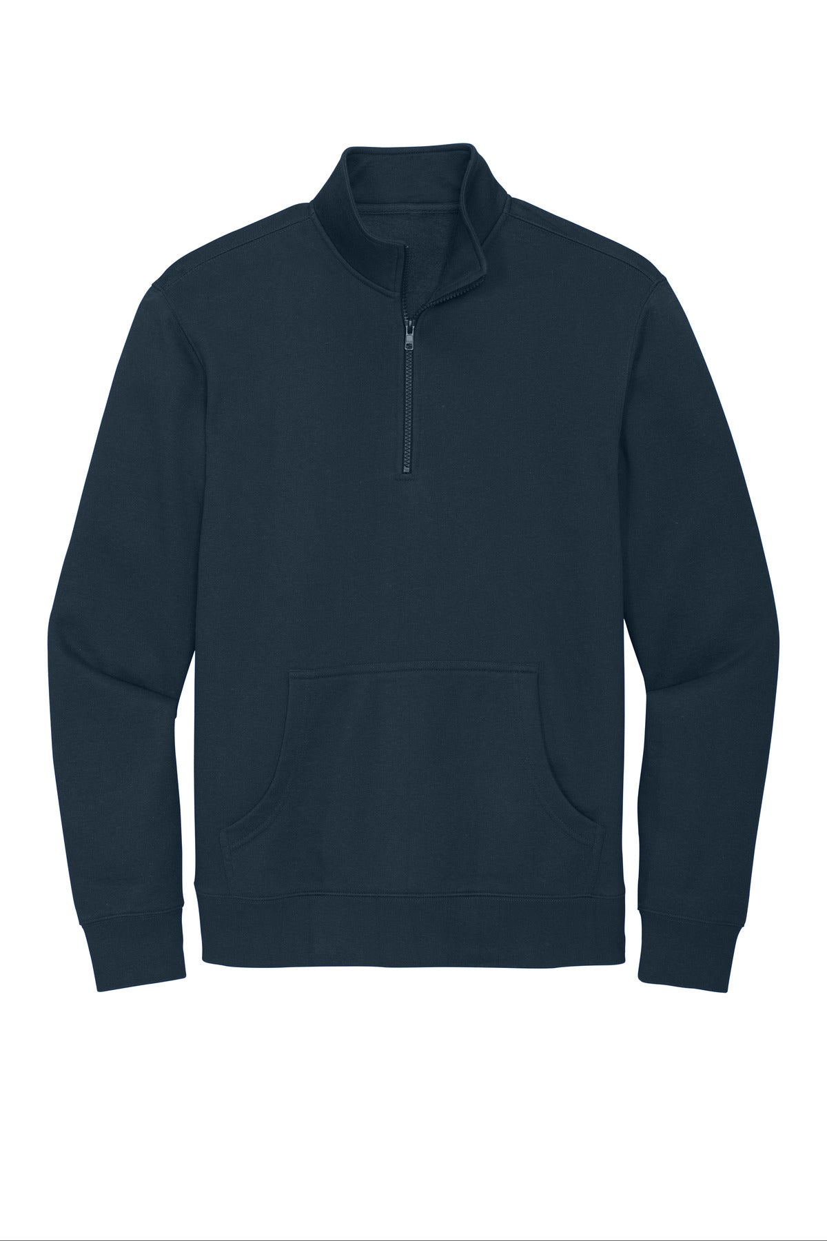 Custom Embroidered District Sweatshirts in New Navy