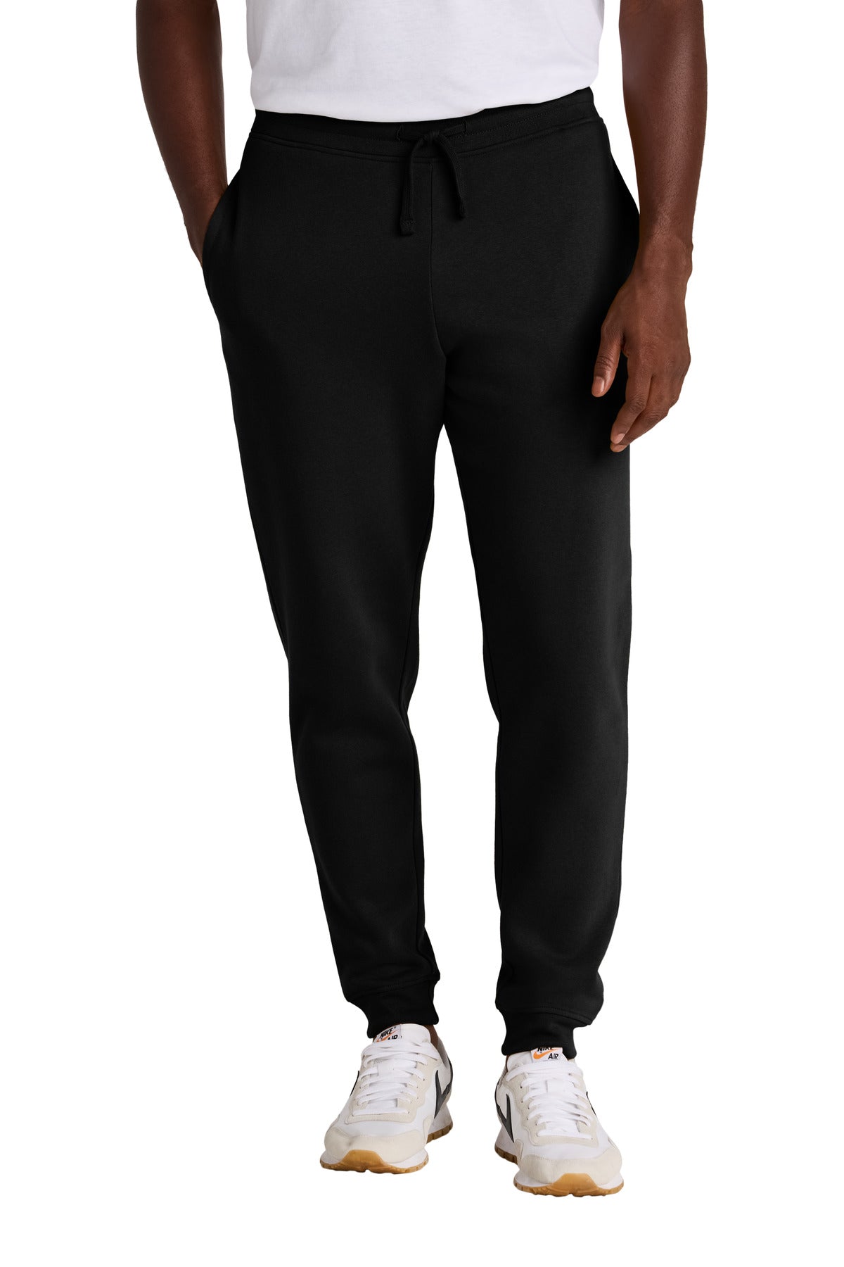 Custom Embroidered District Bottoms in Black