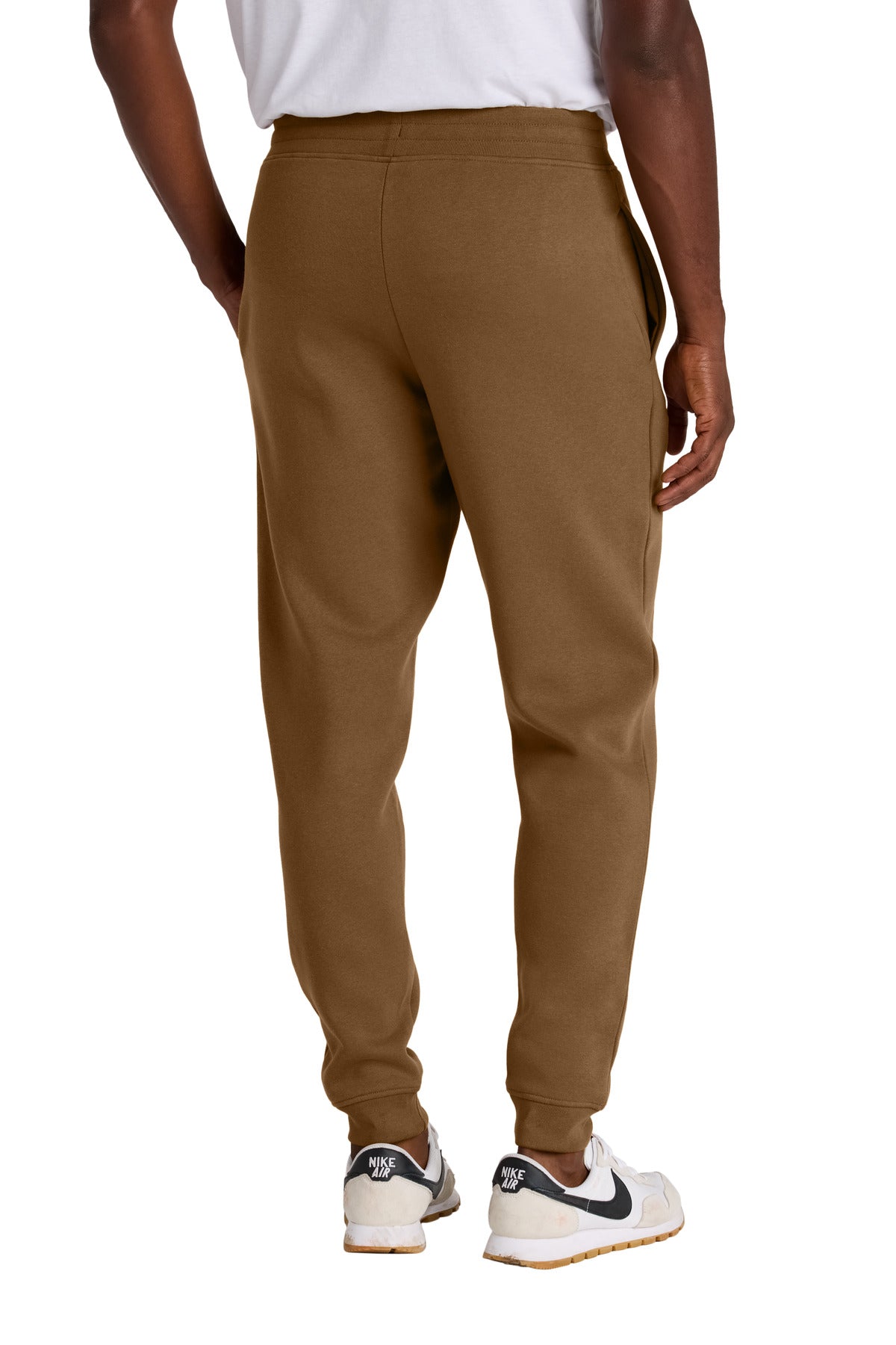 Custom Embroidered District Bottoms in Duck Brown