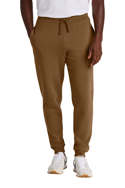 Custom Embroidered District Bottoms in Duck Brown