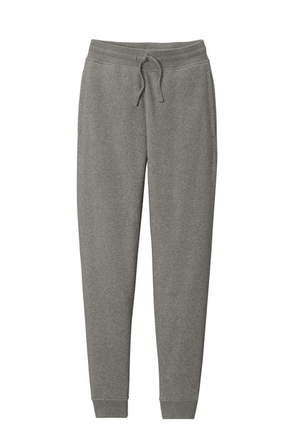 Custom Embroidered District Bottoms in Grey Frost