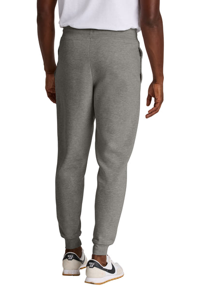 Custom Embroidered District Bottoms in Grey Frost