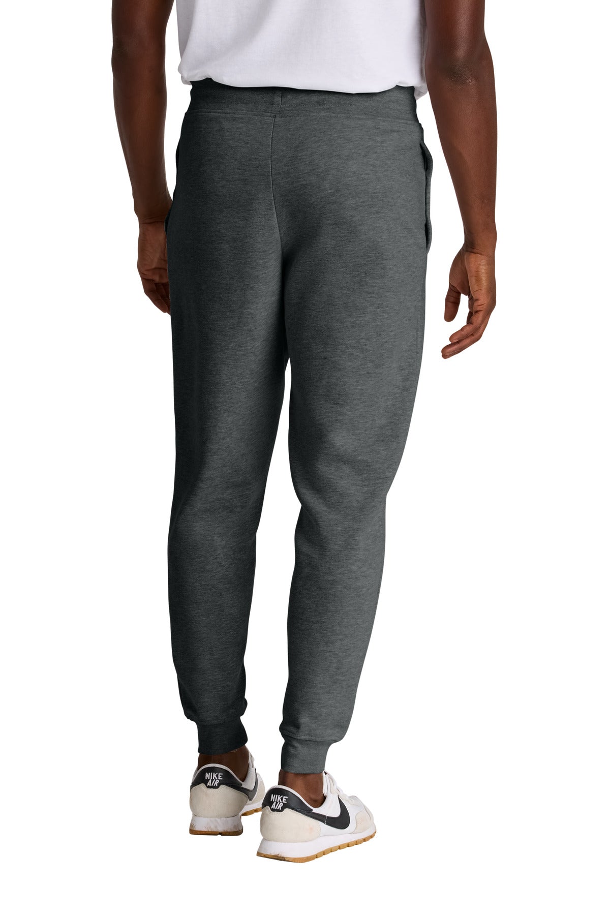 Custom Embroidered District Bottoms in Heathered Charcoal