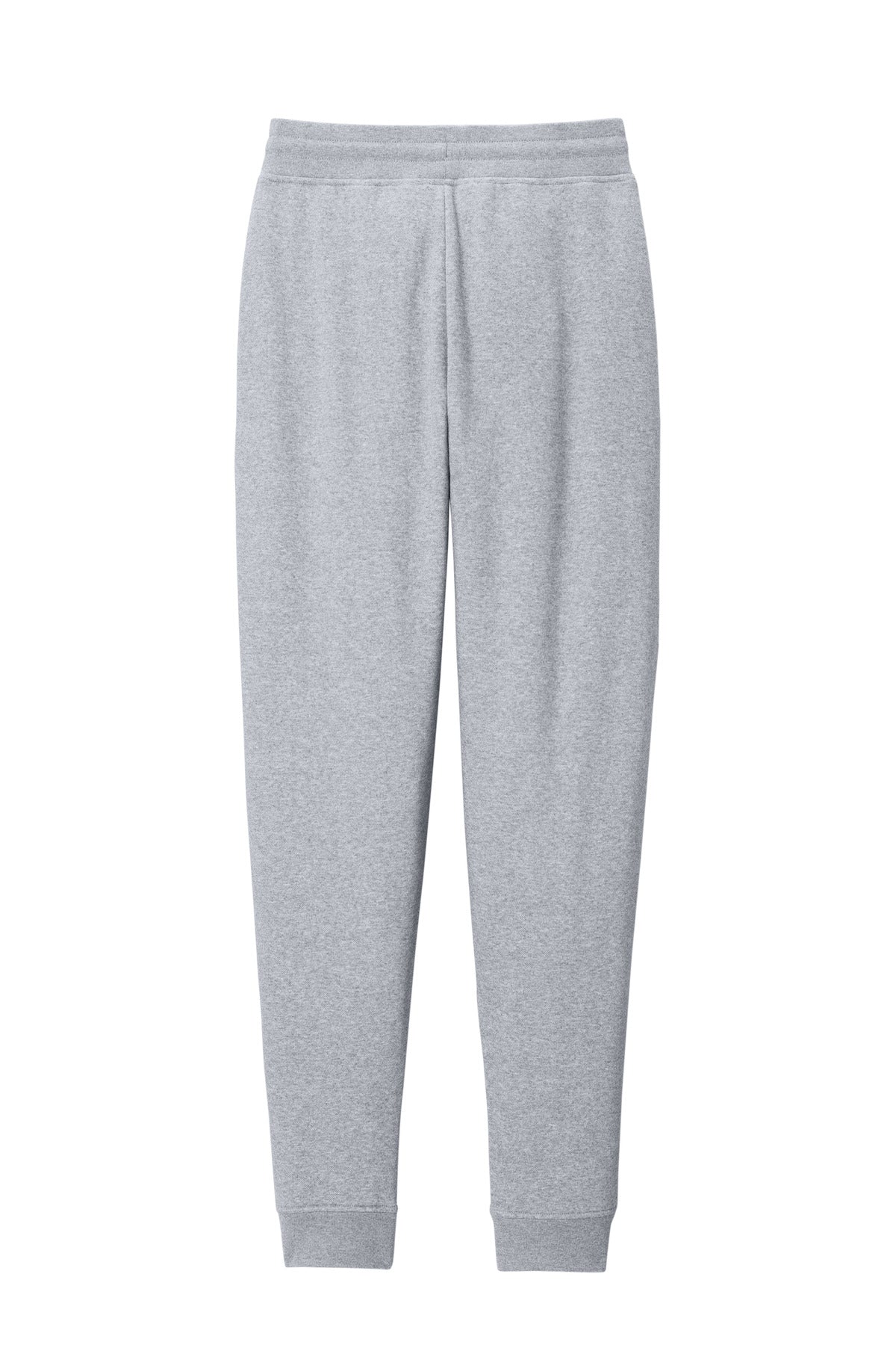 Custom Embroidered District Bottoms in Light Heather Grey