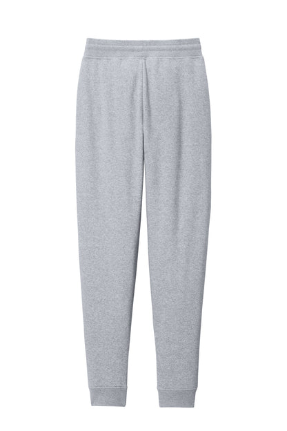 Custom Embroidered District Bottoms in Light Heather Grey