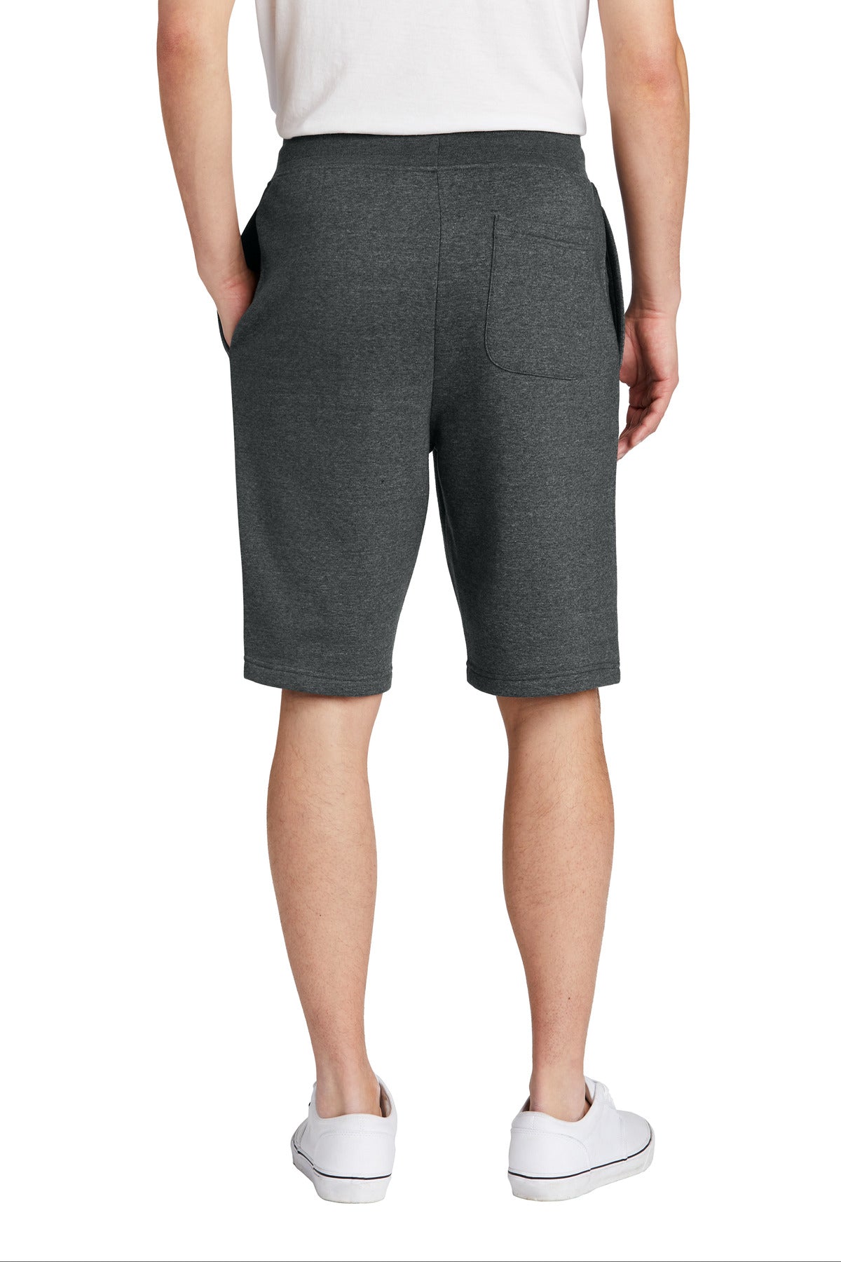 Custom Embroidered District Activewear in Heathered Charcoal