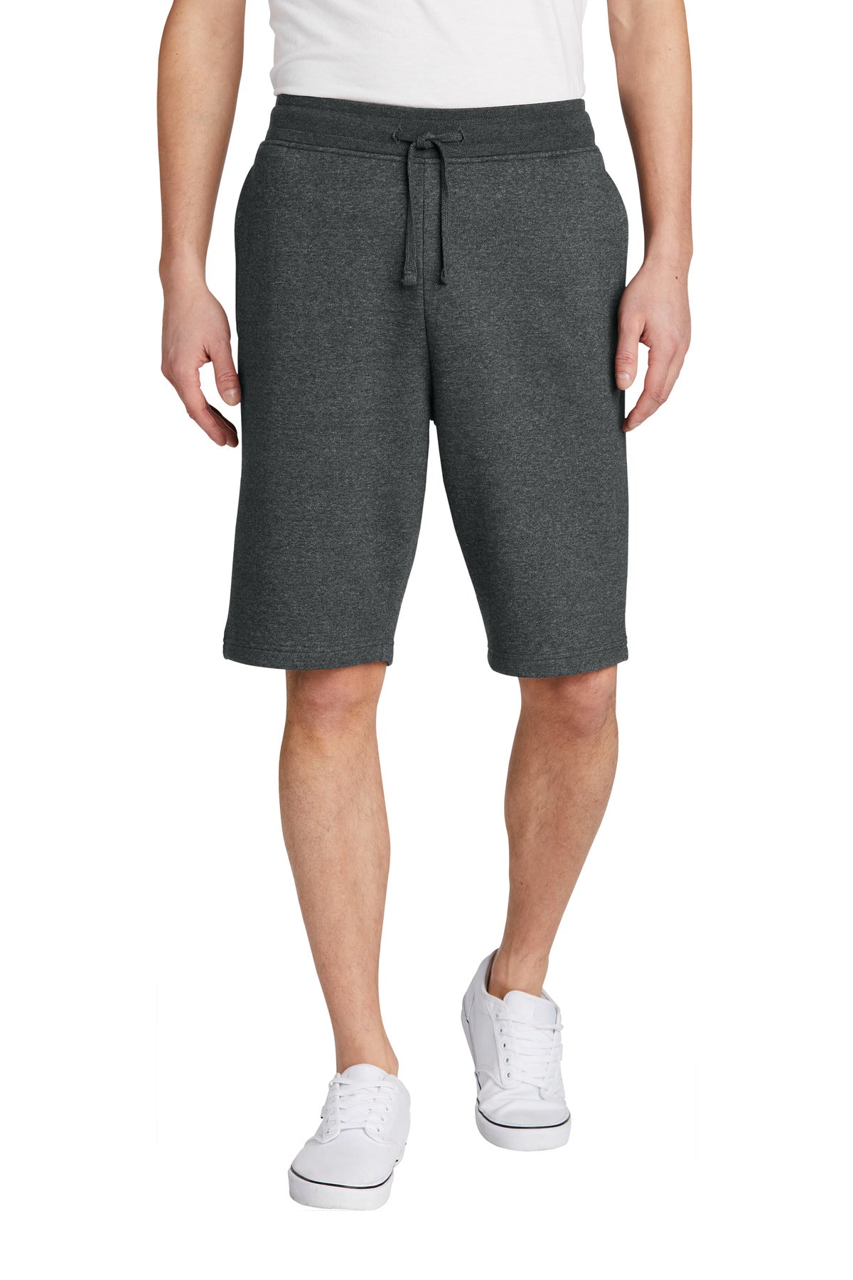 Custom Embroidered District Activewear in Heathered Charcoal