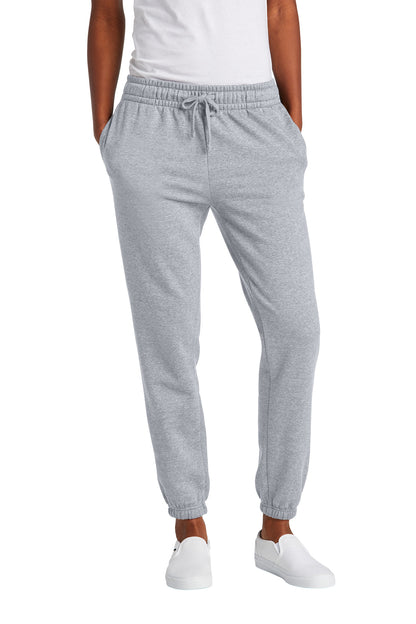 Custom Embroidered District Sweatshirts/Fleece in Light Heather Grey