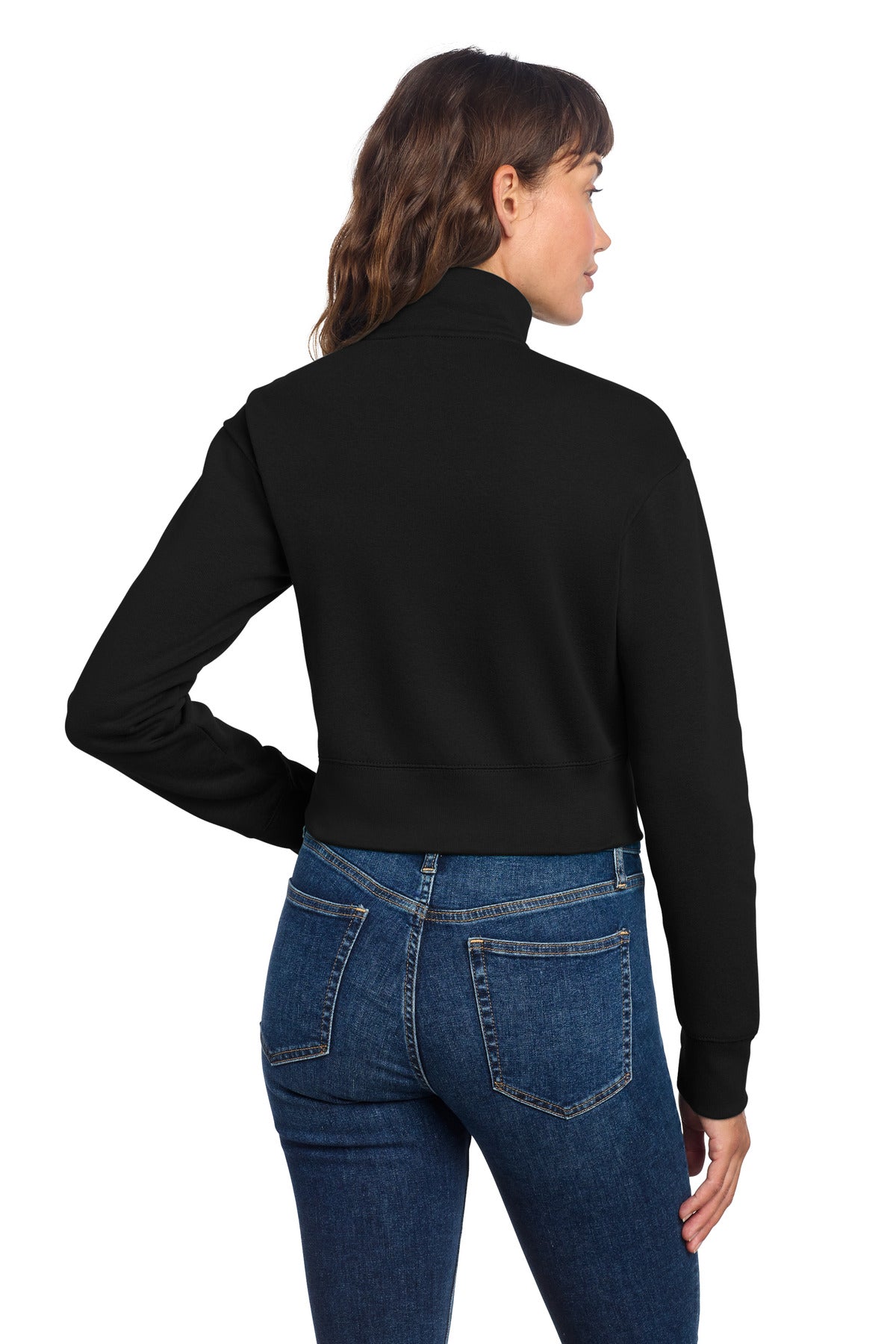 Custom Embroidered District Sweatshirts/Fleece in Black