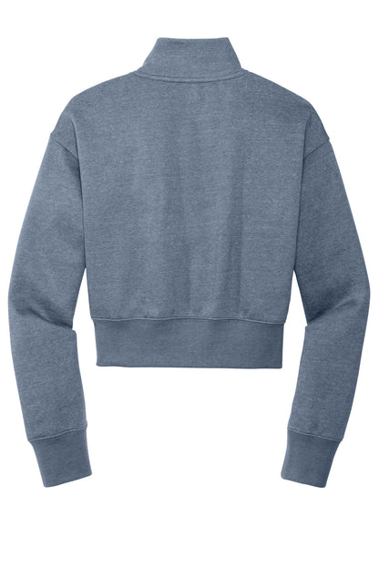 Custom Embroidered District Sweatshirts/Fleece in Flint Blue Heather