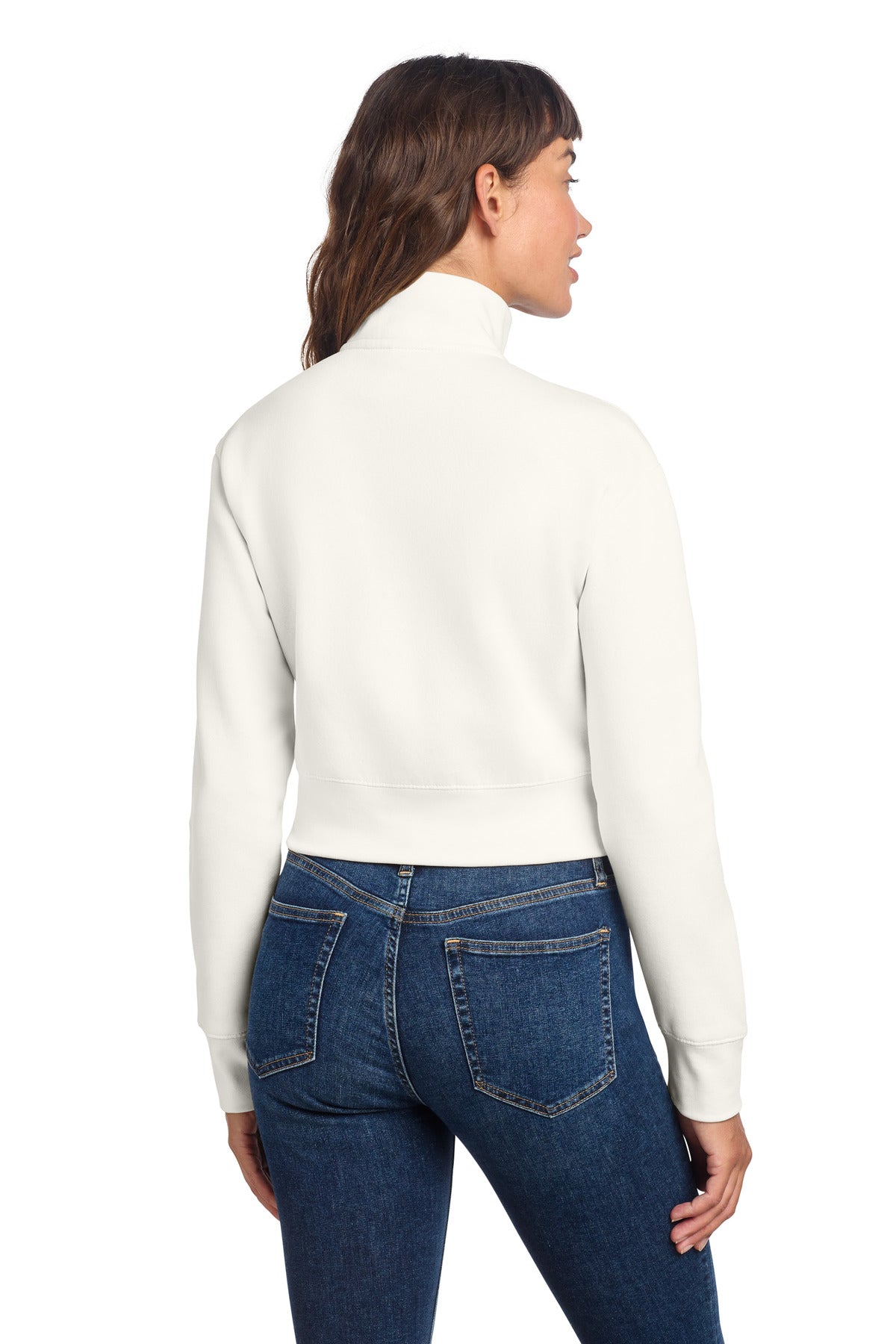 Custom Embroidered District Sweatshirts/Fleece in Gardenia