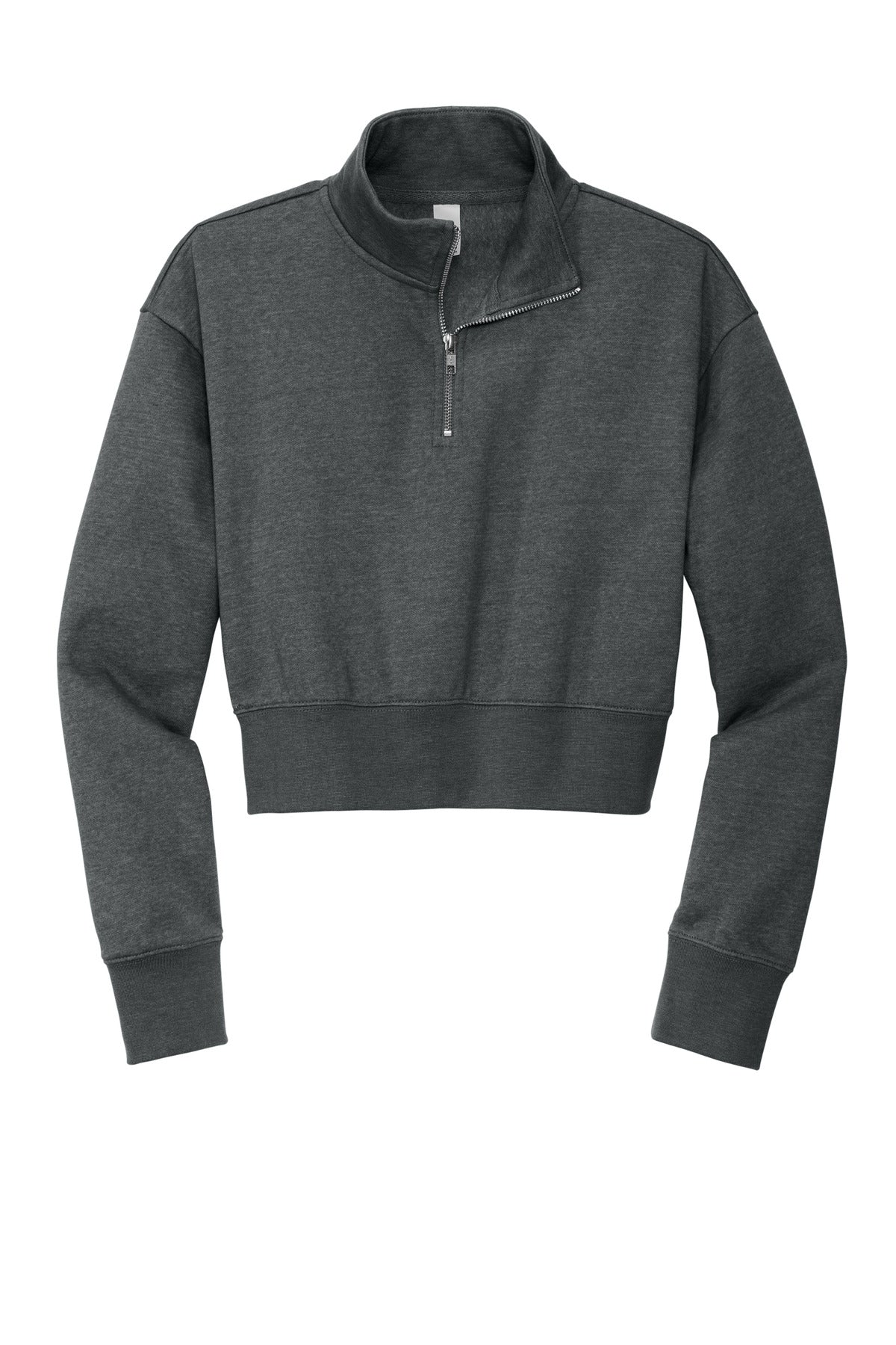 Custom Embroidered District Sweatshirts/Fleece in Heathered Charcoal