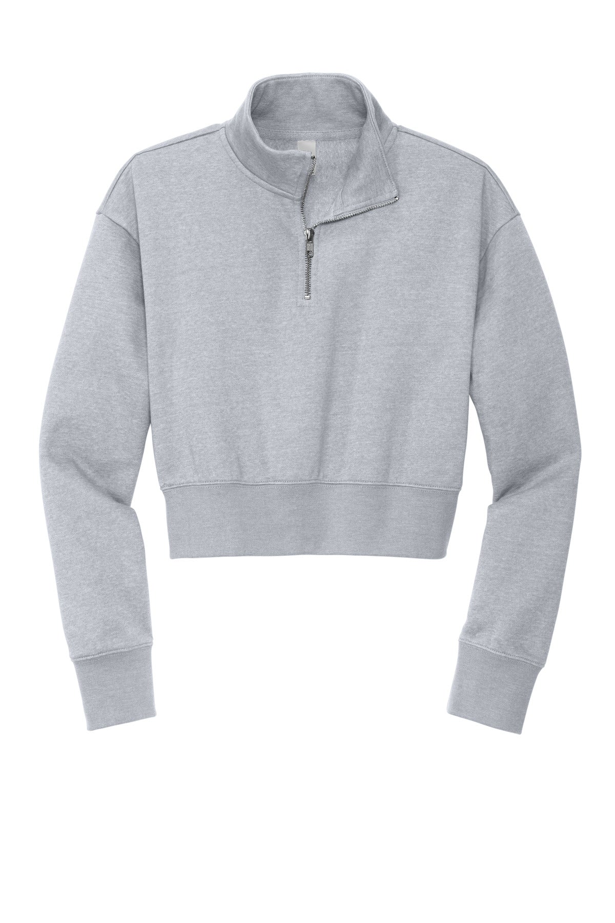 Custom Embroidered District Sweatshirts/Fleece in Light Heather Grey