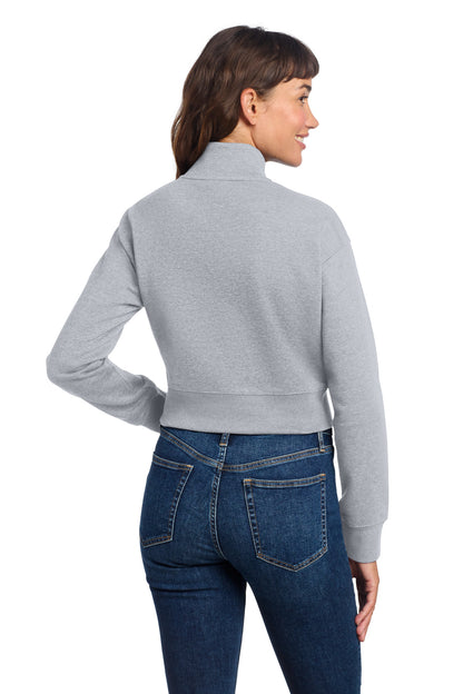 Custom Embroidered District Sweatshirts/Fleece in Light Heather Grey