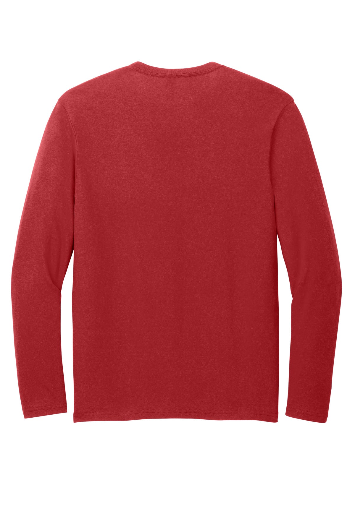 Custom Embroidered District T-Shirts  in Classic Red