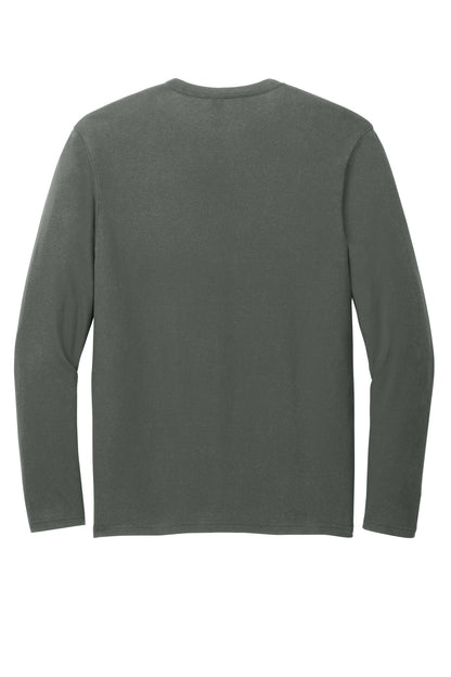 Custom Embroidered District T-Shirts  in Deepest Grey