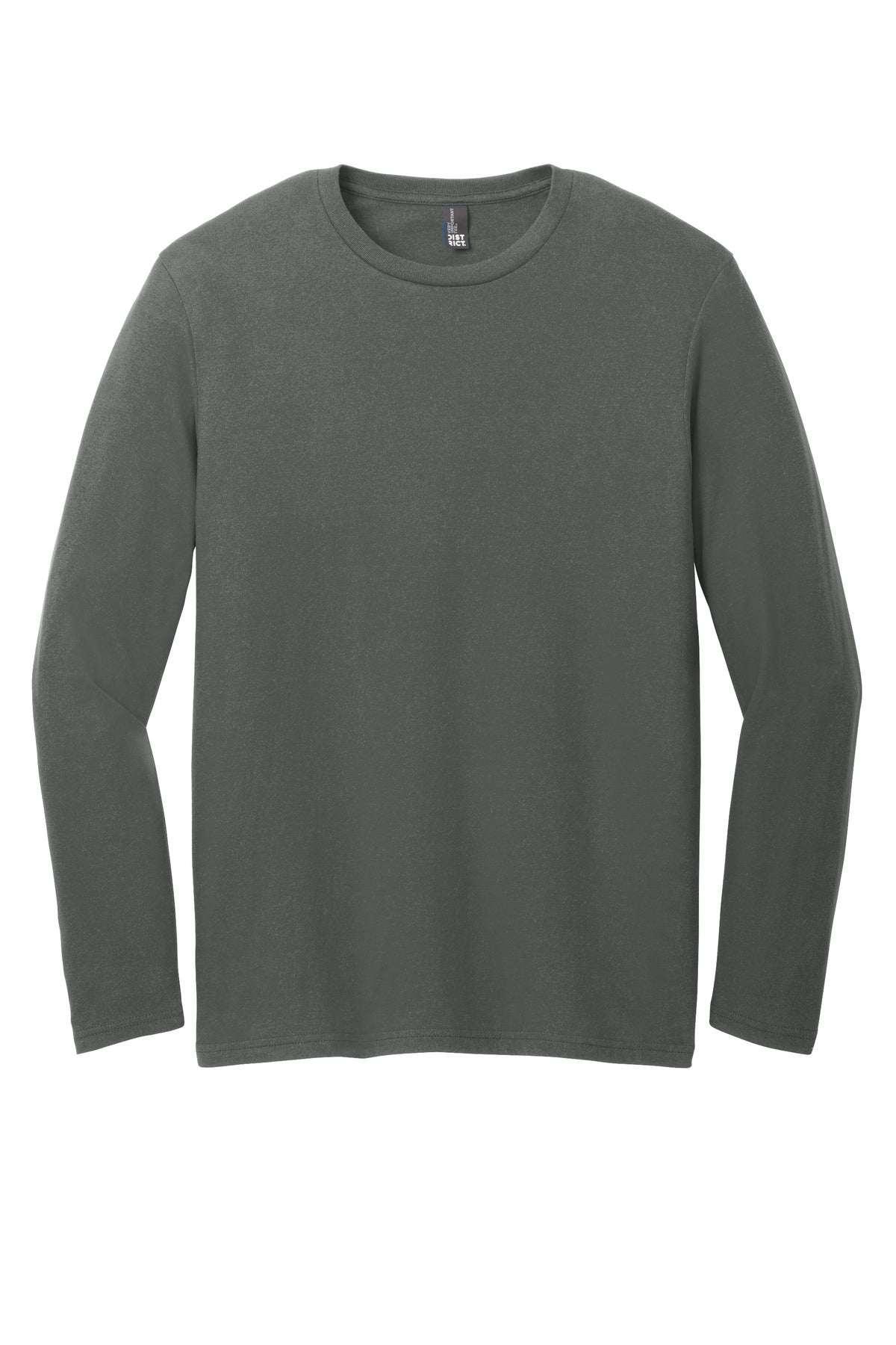 Custom Embroidered District T-Shirts  in Deepest Grey