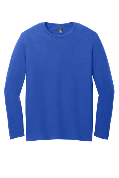 Custom Embroidered District T-Shirts  in Deep Royal