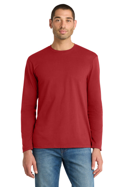 Custom Embroidered District T-Shirts  in Classic Red