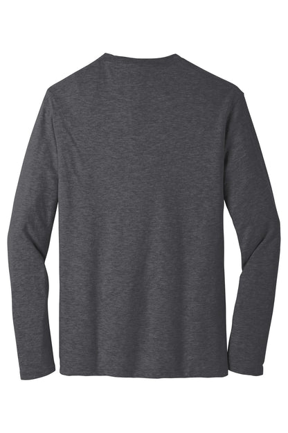 Custom Embroidered District T-Shirts  in Heathered Charcoal