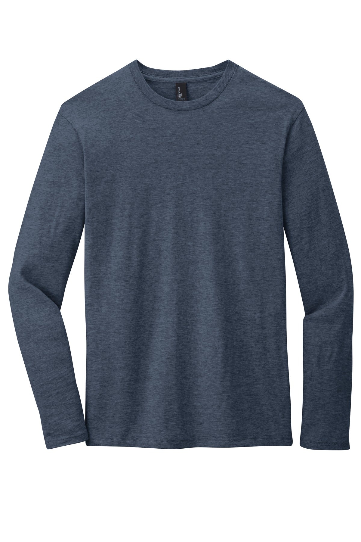 Custom Embroidered District T-Shirts  in Heathered Navy