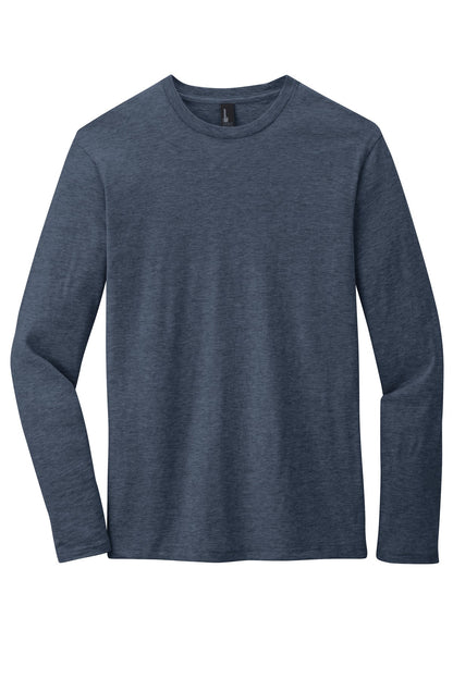 Custom Embroidered District T-Shirts  in Heathered Navy