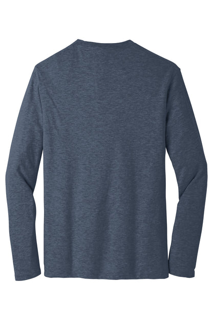 Custom Embroidered District T-Shirts  in Heathered Navy