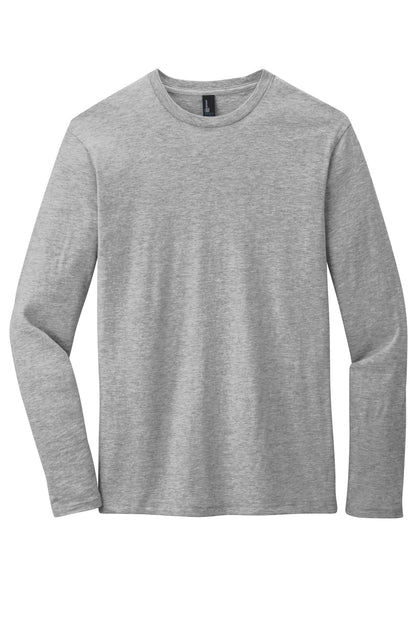 Custom Embroidered District T-Shirts  in Light Heather Grey