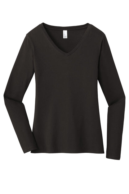 District  Women's Very Important Tee  Long Sleeve V-Neck. DT6201
