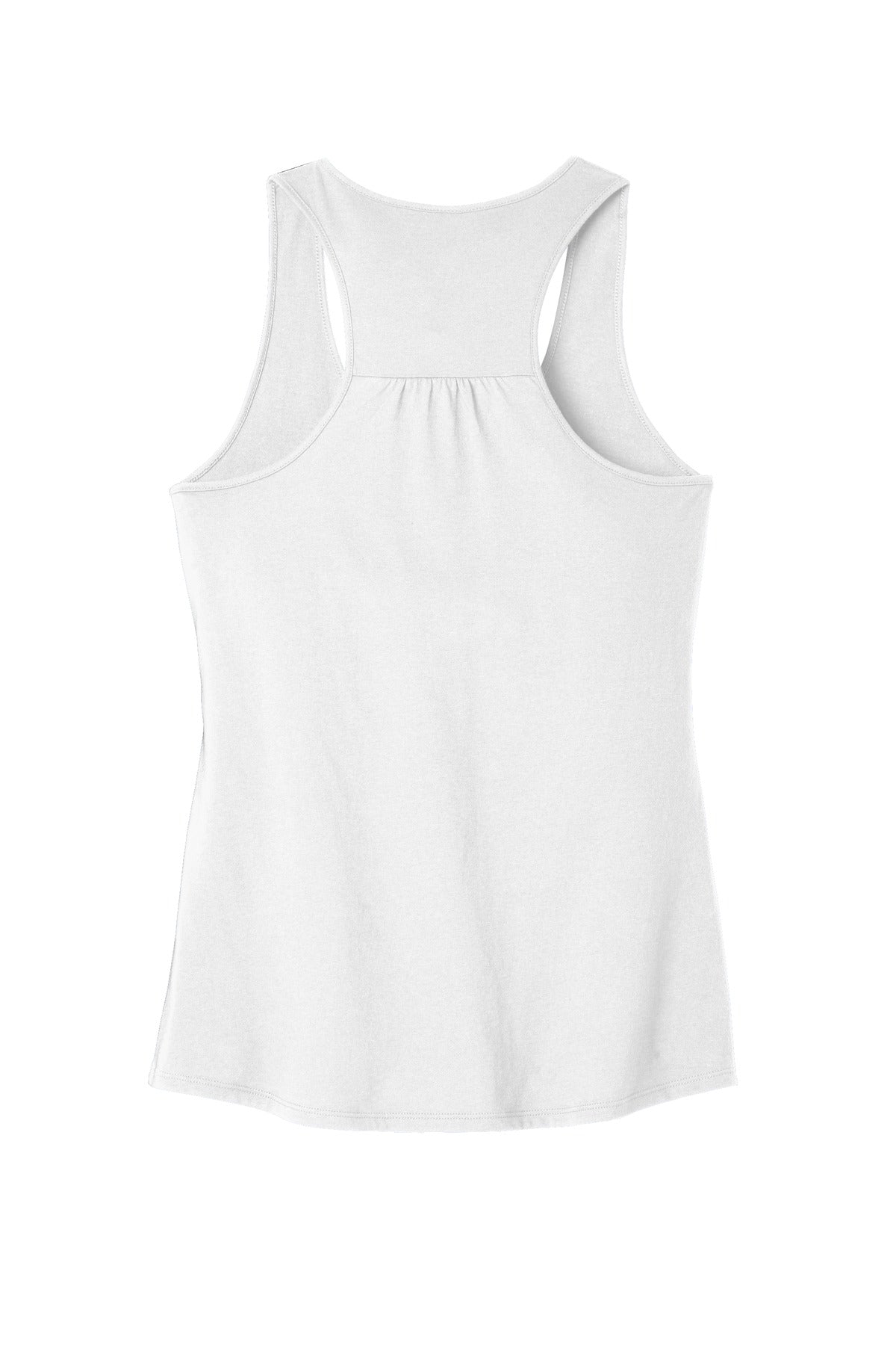 Custom Embroidered District T-Shirts  in White