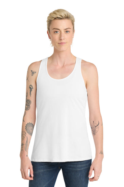 Custom Embroidered District T-Shirts  in White