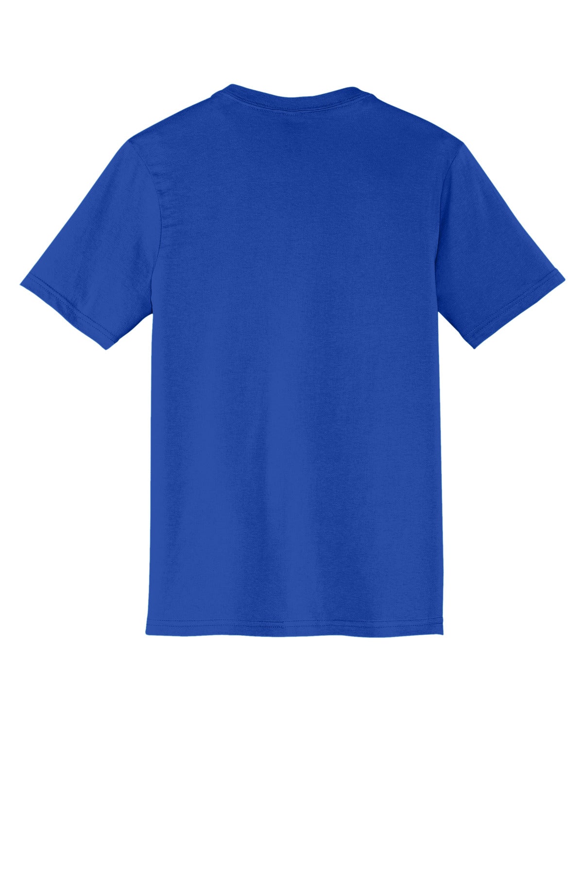 Custom Embroidered District T-Shirts  in Deep Royal